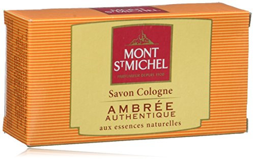 Mont St Michel - Savon Cologne, feste Stückseife, Bernstein, authentisch – 125 g, 8er-Set