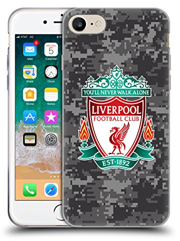 Head Case Designs Officially Licensed Liverpool Football Club Away Colours Crest Digital Camouflage Soft Gel Case Compatible With Apple iPhone 7/8 / SE 2020 & 2022