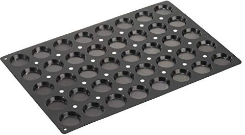 Lurch 67103 FlexiGastro Backform aus 100% BPA-freiem Platin Silikon 40er Florentiner, schwarz, 60 x 40 cm, Gastronomie