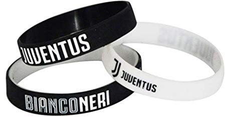 Giemme articoli promozionali - Coppia Bracciali Gomma Juve Juventus Prodotto Ufficiale