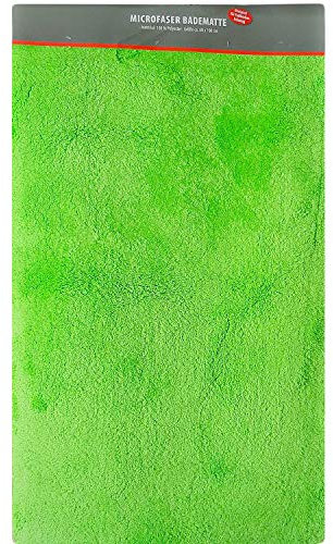axentia Badematte Mint-Badteppich-Badvorleger modern & groß aus Microfaser-Badezimmerteppich rutschfest-Badgarnitur für Dusche, Waschbecken & Badewanne, Stoff, 100 x 60 x 1.5 cm