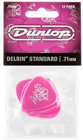 Jim Dunlop 41P.71 Delrin 500 Stadard .71 Gauge Player Pack (Pack of 12)