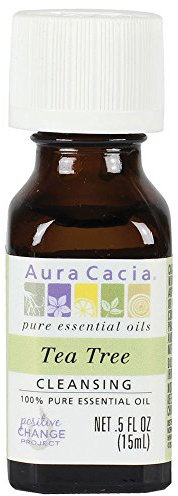 100% Pure Essential Oil, Tea Tree, .5 fl oz (15 ml) - Aura Cacia