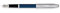 Cross Century II, Chrome and Translucent Blue Lacquer, Fountain Pen, with Stainless Nib Fine (AT0086-41FS)