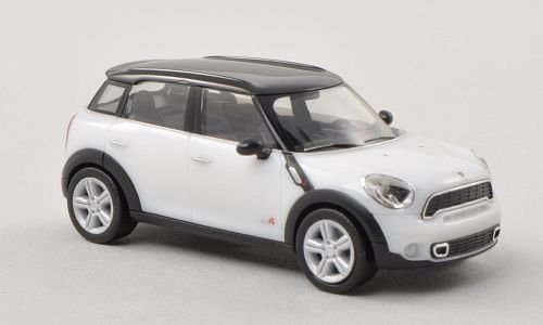 Mini Countryman, Weiss/schwarz, Modellauto, Fertigmodell, Herpa 1:87