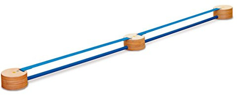 Erzi 46401 Slackspot Double aus Holz, für Freizeit, Sport und Therapie