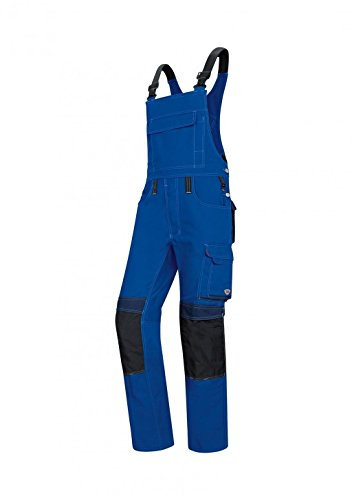 BP 1802-720-110-54n Latzhose, Stretch-Hosenträger mit Clipbefestigungen, 305,00 g/m² Verstärkte Baumwolle, Nachtblau/Anthrazit, 54n