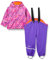 CareTec Baby und Kinder Regenjacke und Regenhose mit Fleece Futter im Set, Purple (633), 104