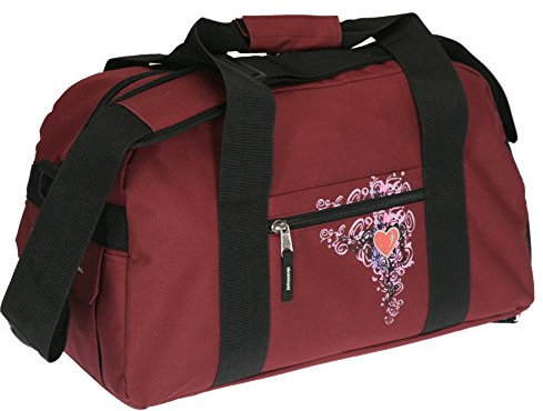 Elephant Sporttasche Heart Tasche Schulsporttasche 47 cm Sport Bag Red-VIOLETT