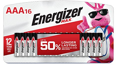 Energizer E92LP-16 Batterie alcaline AAA, 1,5 V, confezione da 16