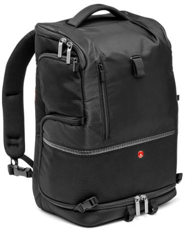 Manfrotto Advanced Camera and Laptop Backpack Tri L for DSLR with External Tripod Connections and Rain Cover - Black