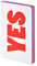 Nuuna Graphic S Yes-No – Taccuino in pelle, rilegatura liscia, colore: bianco