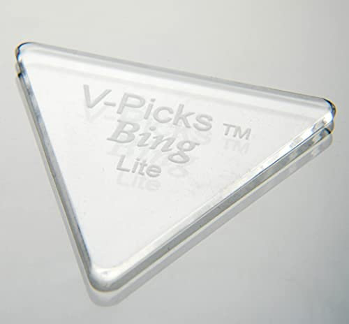 V-Picks™ »BING LITE - DULCIMER PICK« Plektren für Dulcimer und Zither - 1.5mm - Farbe: Crystal Clear