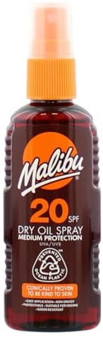 Malibu Dry Oil Spray with SPF20 100 ml
