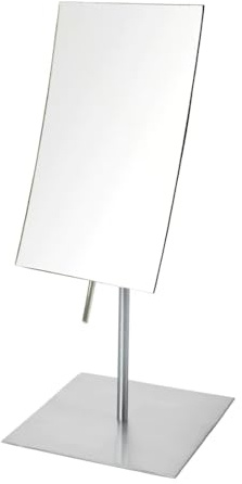 Tischspiegel von Jerdon - Modellnummer JP358N, 3- fache Vergrößerung, rechteckiger, verstellbarer Spiegel, Nickel