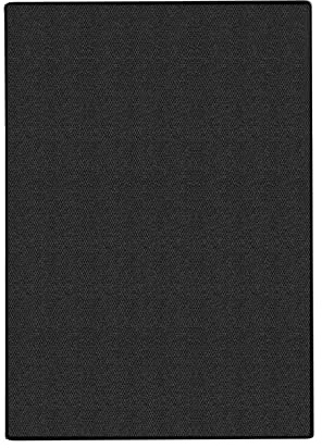 Floordirekt 100% Puro sisal | Alfombra de sisal en Varios tamaños, Negro, 80 x 150 cm