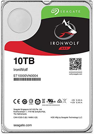 Seagate Ironwolf 3.5 „10 TB interne Festplatte HDD 3 Jahre Garantie 256MB 7200rpm 24-Stunden-Betrieb PC-NAS für die RV-Sensor ST10000VN0004