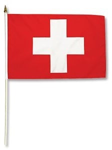 Schweiz Fahne, Rot, Polyester, Klein, Rechteckig, Wandmontage, Garten, Zimmer, Alle Gelegenheiten