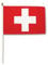 Schweiz Fahne, Rot, Polyester, Klein, Rechteckig, Wandmontage, Garten, Zimmer, Alle Gelegenheiten