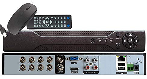 RVT MSW-HY9208X - DVR NVR IBRIDO 8 Canali uso interno Per Telecamere 3.0 MP / 1080P Sistema di Videosorveglianza 5 IN 1 Dispositivo 16 CANALI IN MODALITA' NVR con Telecamere IP
