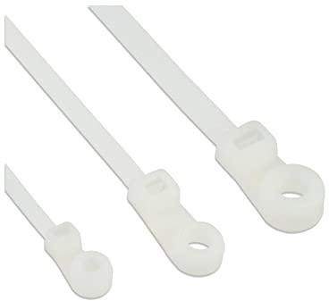 InLine 59975C 100er Pack Kabelbinder mit Montageloch, Länge 200mm, Breite 4,8mm