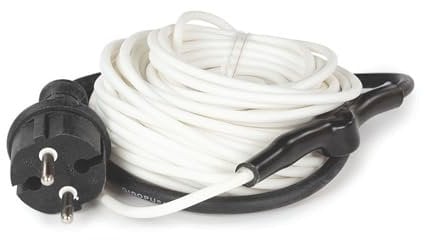Perel Frostschutz-Heizkabel für Wasserrohre, mit Thermostat, für innen und außen, IP68, 12 m