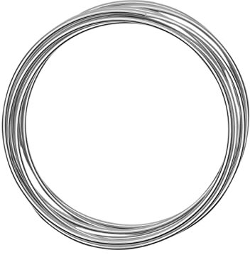 Vaessen Creative Aluminiumdraht, Silber, 3mm x 3m, Aluminium Wire, Basteldraht, Dekodraht, Floristikdraht Aludraht Schmuck 3 mm x 3 Meter | Biegsam Schmuckdraht, 300 x 3 x 3 cm, 24237-004