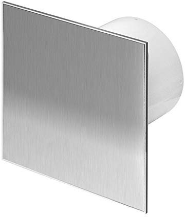 Ø 100 mm Design Badventilator Edelstahl Timer Nachlauf Kugellager Ventilator leider 10 cm