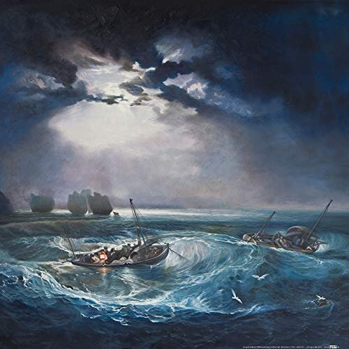 1art1 Joseph William Turner Poster Fischer Auf Dem Meer, 1796 Kunstdruck Bild 40x40 cm