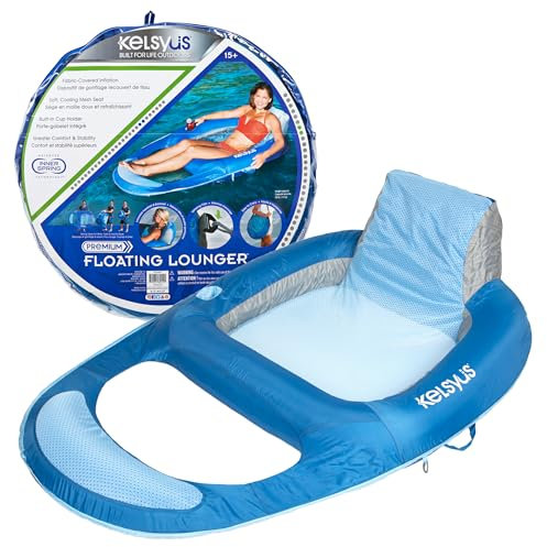 Kelsyus Schwimmender Liegestuhl, blau/eisblau