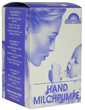 Milchpumpe Frank Hand m.Auffangbeh.Glas m.Abl.