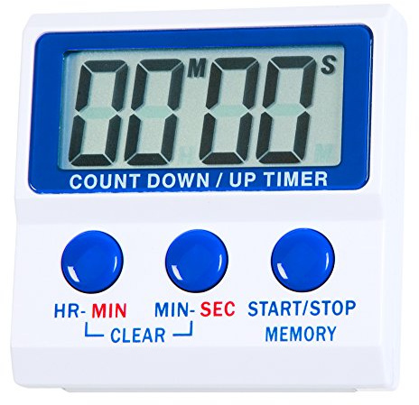 ETI Countdown/Up Timer - Countdown Timer for Cooking or Baking - Max and Min Function. Loud Alarm. Magnetic Pad and Stand. AAA Batteries.