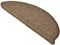 Beautissu Treppenstufen Matten 55x15 cm – 15 Stück Schmale Treppen Stufenmatten Selbstklebend Innen Treppenmatten Stufenmatte Teppich Treppenteppich Stufenteppich Halbrund Braun – ProStair