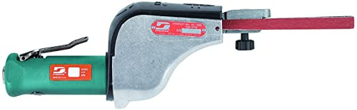 Dynabrade (14000) Dynafile Abrasive Belt Tool with Contact Arm (11218) | 0.5 hp 20,000 RPM Pneumatic Motor, Straight-Line | For 1/8-1/2 (3-13 mm) Wide x 24 (610 mm) Long Belts