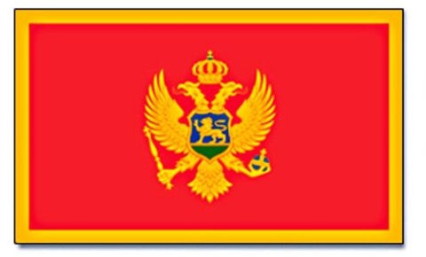 Prom Flagge Fahne Montenegro 90 * 150 cm