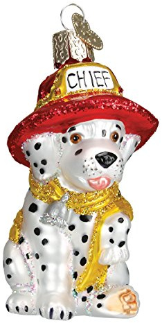 Old World Christmas Dog Collection Glass Blown Ornaments for Christmas Tree Dalmatian Pup