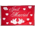 Flagge Just Married - 90 x 150 cm, 85