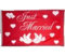 Flagge Just Married - 90 x 150 cm, 85