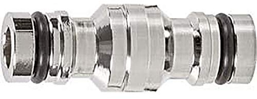 Geka Verbindungsstecker mit Stecksystem Ideal, Messing, schwarz/Silber, 48 x 28 x 28 cm