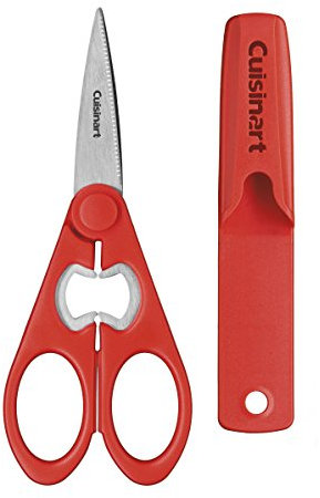 Cuisinart C77-SHR8RMH Classic Shears 8 All-Purpose Kitchen Scissors w/Magnetic Holder, Red