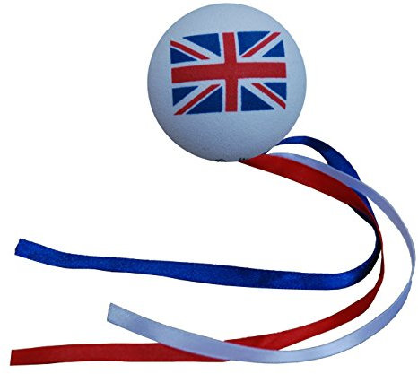Union Jack GB Ball with Ribbons Car Aerial Ball Antenna Topper OR Dashboard Wobbler!