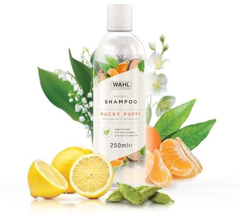 Wahl Mucky Puppy Shampoo, Dog Shampoo, Shampoo for Pets, Gentle Pet Friendly Formula, Sensitive Skin, Shampoo for Young Animals, Ready-to-Use, Remove Dirt.