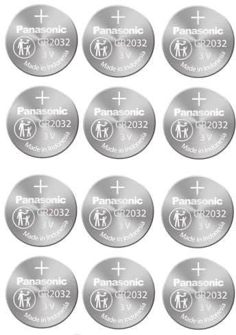 Panasonic CR2032 Specialist Lithium Coin Batteries (Pack of 12)