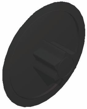 Abdeckkappe für Schrauben mit TX30-Antrieb, graubraun, RAL 8019 (100 ST)