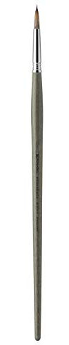 Escoda Modernista Series 4075 Long Handle Artist Oil & Acrylic Brush, Round, Size 12