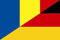 U24 Aufkleber Rumänien-Deutschland Flagge Fahne 8 x 5 cm Autoaufkleber Sticker