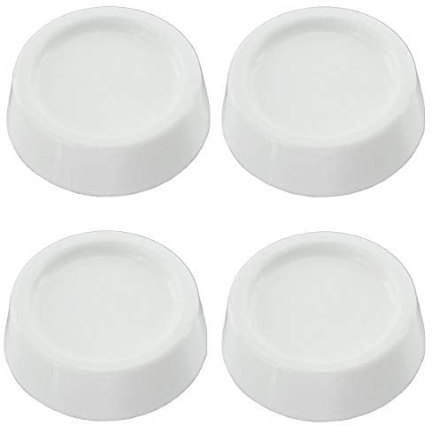 FIND A SPARE Universal 4 Pack White Rubber Feet Pads Non Slip For LG Beko Bush Candy Miele Aeg Bosch Washing Machine (65mm x 25mm x 45mm)
