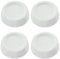 FIND A SPARE Universal 4 Pack White Rubber Feet Pads Non Slip For LG Beko Bush Candy Miele Aeg Bosch Washing Machine (65mm x 25mm x 45mm)