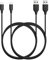 Anker [2-Pack] PowerLine Micro USB (6ft) - Durable Charging Cable, with Aramid Fiber and 5000+ Bend Lifespan for Samsung, Nexus, LG, Motorola, Android Smartphones and More (Black)