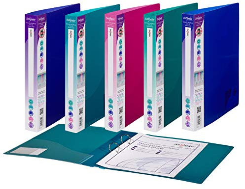 Snopake A4 2 O-Ring 25 mm Executive RingBinder – Electra Assorted (Pack of 10) Ref: 13377